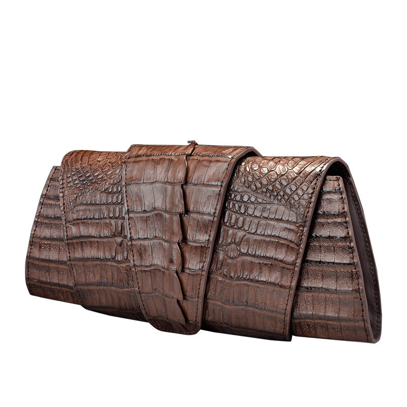Crocodile Leather Clutch Bag - jranter