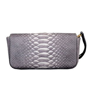 Python Leather Women Clutch Bag - jranter