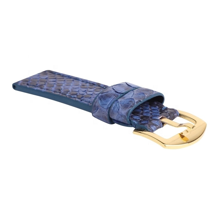 Genuine Blue Python Skin Watch Strap For Men/Women - jranter