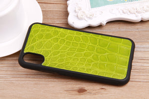 Real Crocodile Leather iPhone X Case - jranter