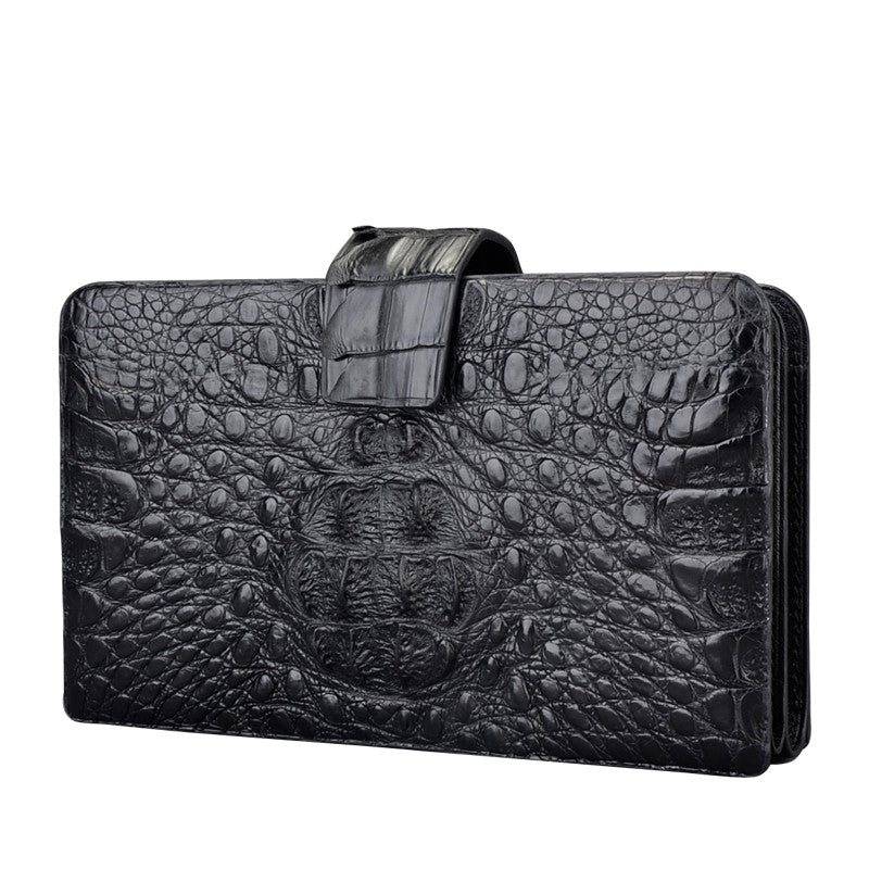 Black Croc Clutch Wallet - jranter