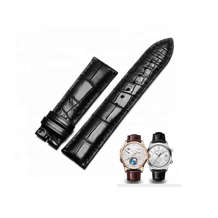 Luxury Handmade Real Crocodile Leather 18-22mm Watch Strap Wrist Band - jranter