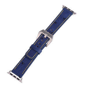 Real Ostrich Skin 20mm/22mm /24mm Leather Watch Strap For Apple - jranter